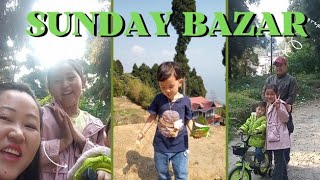 Pokhriabong Sunday Bazar☺️ #saroj #darjeeling #vlog#bazar