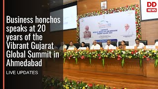 Business honchos speaks at 20 years of the Vibrant Gujarat Global Summit in Ahmedabad