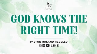 🔴LIVE | GOD KNOWS THE RIGHT TIME! | 18.08.2024 | PASTOR ROLAND REBELLO