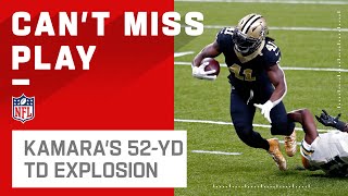 Alvin Kamara's Dazzling 52-Yd TD!