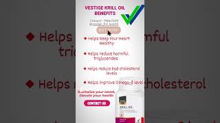 Vestige | Krill Oil Benefits | #krill #vestigeproducts #shopping #ytshorts #trendingshorts #shorts