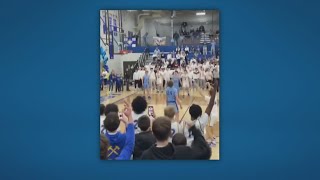 Olentangy basketball student manager makes 3-pointer in final seconds on senior night