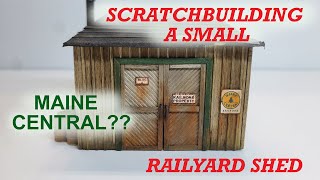 Scratchbuilding a railyard shed