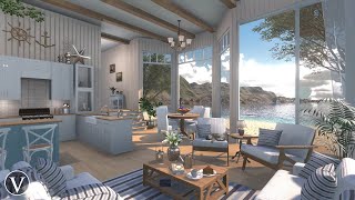 Seaside Cottage | Day & Sunset Ambience | Ocean, Beach Waves & Nature Sounds