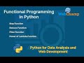 Python 14: Map, Filter, and Reduce Function in Python | Functional Programming using lambda Function
