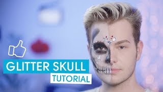 PRIMARK | Halloween Glitter Skull Beauty Tutorial | Georgie Aldous