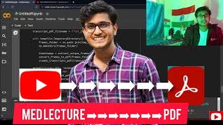 Convert any Youtube lecture video into pdf @  medirobot