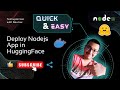 How to Deploy Node.js App on Hugging Face Using Docker – Quick & Easy