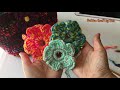 how to crochet flower button tutorial ถักโครเชต์กระดุมดอกไม้🍎🧶