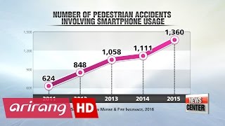 Seoul city tackling smartphone-related road accidents caused by \