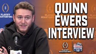 Texas QB Quinn Ewers Interview - College Football Playoff Peach Bowl