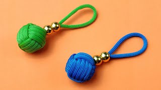 Super Easy Paracord Lanyard Keychain | How to make a Paracord Key Chain Handmade DIY Tutorial #6