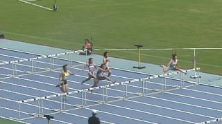 2008大分国体　成年女子100mH　予選3組