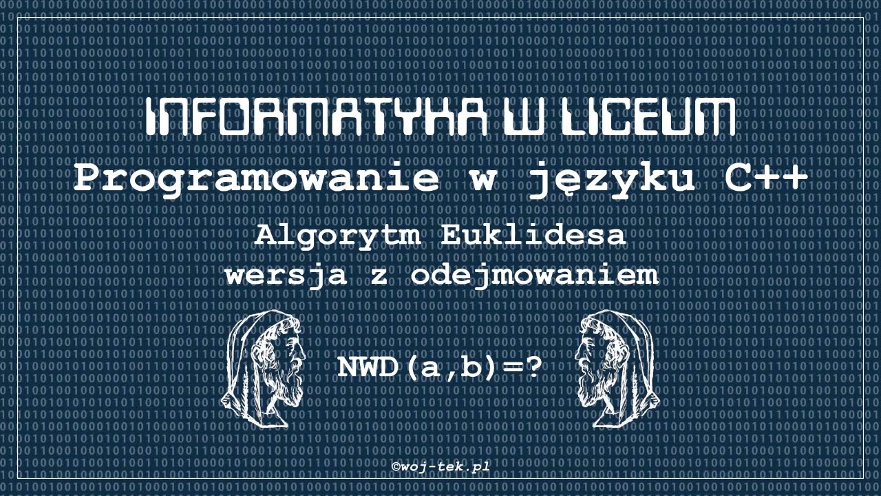 Algorytm Euklidesa - Wersja Z Odejmowaniem - YouTube