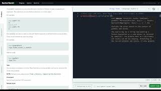 Hackerrank Python Solution #3 Built Ins - Python: Python Evaluation