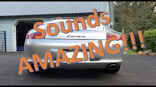 Porsche 911 Exhaust Comparison - FD Motorsports Fister Exhaust vs Stock Sound Test.