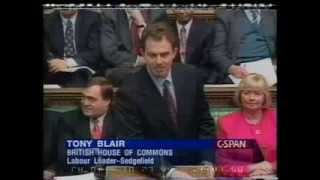 Tony Blair's First PMQs as Opposition Leader