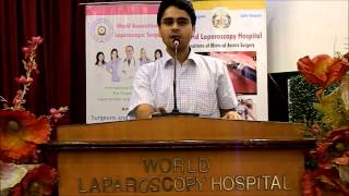 Dr. Udit Mishra is giving the feedback about World Laparoscopy Hospital