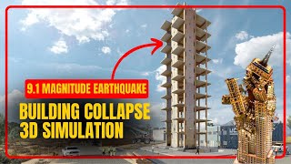 3D Earthquake Building Collapse (9.5 Magnitude) simulation