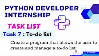 TechnoHacks-EduTech-Intern-Pinaki-To-Do-List-Python-Task-7