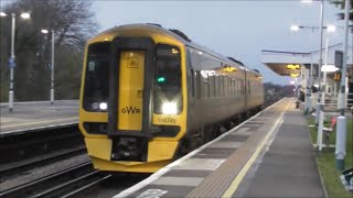 GWR Class 158s Back On The West Coastway Line - December 2020