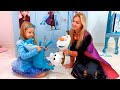 Nastya and Maggie buy new toys for princesses