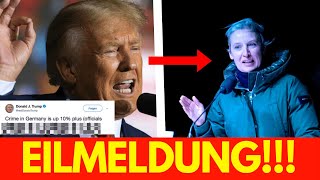 UNGLAUBLICH!🚨Donald Trump mit SCHOCKIERNDER BOTSCHAFT an ALICE WEIDEL!!