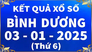 Xổ số Bình Dương ngày 3 tháng 1 - XSBD 3/1 - KQXSBD - SXBD | Xổ số kiến thiết Bình Dương hôm nay