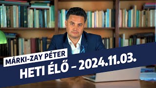 Élő beszámoló az elmúlt időszak eseményeiről - 2024. november 3.