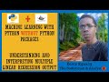 Machine Learning  With Python Multiple Linear Regression Without Machine Learning Packages