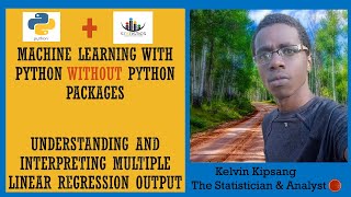 Machine Learning With Python Multiple Linear Regression Without Machine Learning Packages