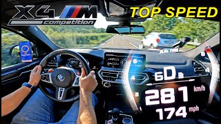 BMW X4M Competition LCI // TOP SPEED on UNLIMITED AUTOBAHN in GERMANY