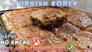 TRADITIONAL TURKISH Food BOREK ( Börek) Recipe | EASY Turkish BOREK  (Börek) Recipe | ASMR COOKING