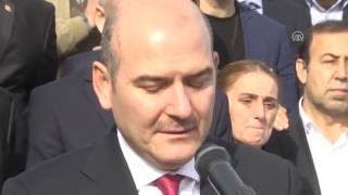 Bakan Soylu şehit Kaymakam Safitürk'ün cenazesinde gözyaşlarına hakim olamadı