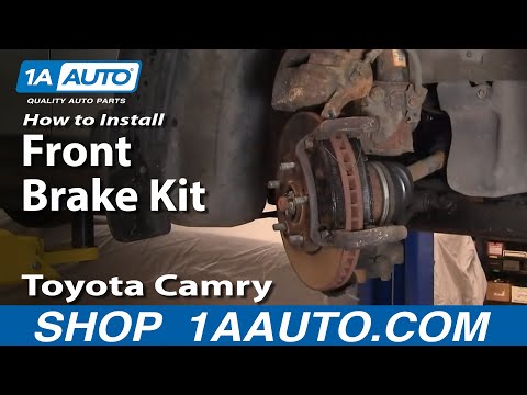How to Install Replace Front Disc Brake Pads Rotors Toyota Camry 92-96 1AAuto.com How to Install Replace Front Disc Brake Pads Rotors Toyota Camry 92-96 1AAuto.com