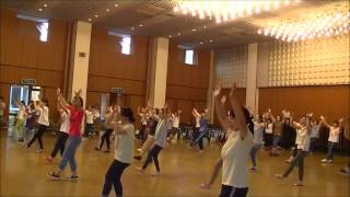 北上市私立幼稚園わんこダンス練習会