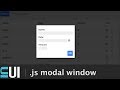 Let's Quickly Create a JavaScript Modal Window