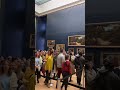 Inside the Louvre Museum, the Mona Lisa is small! - #paris  #short