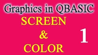 Ep-44: QBASIC Graphic SCREEN and COLOR Command Tutorial in Nepali