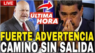 ¡ULTIMA HORA! 🔴:FISCAL DE LA CORTE PENAL INTERNACIONAL LANZA FUERTE ADVERTENCIA AL RÉGIMEN DE MADURO