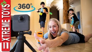Sneak Attack Squad Training in 360! Ride Along with Ethan and Cole Vs Aunt Jenna