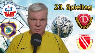 Vorschau auf den 23. Spieltag, 3. Liga: Dynamo Dresden, Energie Cottbus, Hansa Rostock, Wismut Aue.