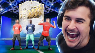 O BANQUETA SORRIU! TIREI 3 AZUIS E 1 ICON INSANO QUE ENTROU PARA O TIME!!