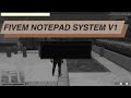 Fivem NotePad System V1 - Fivem Script : Best FiveM Scripts Free