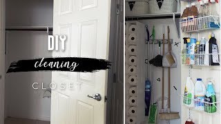 DIY Cleaning Closet