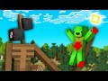 JJ and Mikey ESCAPE  from SIREN HEAD In Minecraft!