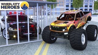 Join Monster Truck in cage by Sergeant Lucas The Police Car | Wheel City Heroes (WCH) | New Cartoon