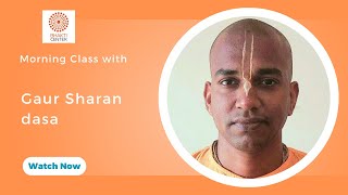 Morning Bhagavatam Class with Gaur Sharan dasa - Special class on Ishvari Puru