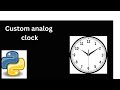 Create a Real-Time Analog Clock in Python Using Pygame | Step-by-Step Tutorial