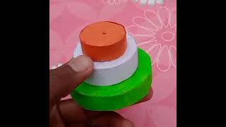 How to make Indian Flag with paper/Republic Day Special Craft/DIY Paper Flag🇮🇳 #short